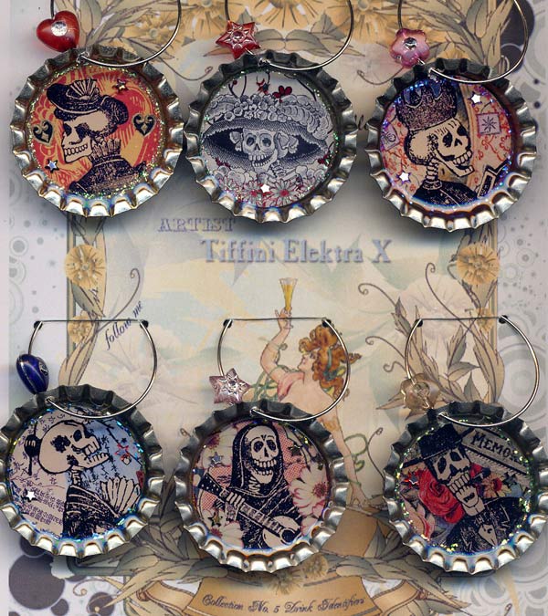 Jose Posada Dia de los Muertos wine beer charms tartx