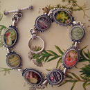 Absinthe Green Fairy La Fee Verte Sterling Silver Bracelet
