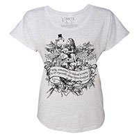 Alice Flamingo Birds of a Feather Tri-Blend Wide Neck Dolman T-shirt Alice Flamingo Birds of a Feather Tri-Blend Wide Neck Dolman T-shirt
