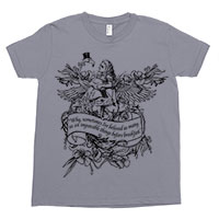 Alice Flamingo Birds of a Feather Wonderland Tee Shirt Size 2-12 Alice Flamingo Birds of a Feather Wonderland Tee Shirt Size 2-12