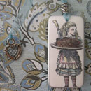 Alice Holding the Plum Cake Domino Pendant  - TIMT