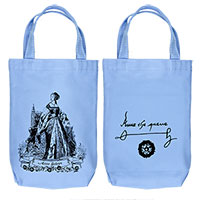 Anne Boleyn Organic Cotton Liquor and Wine Bottle Tote Bag Anne Boleyn Organic Cotton Liquor and Wine Bottle Tote Bag