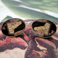 Anne Boleyn Sterling Lever Back Earrings