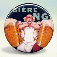 Biere Gangloff Beer and Pretzel Illustration Poster Biere Gangloff Beer and Pretzel Illustration Poster