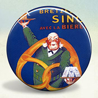 Bretzles Singer Beer and Pretzel Illustration Poster Bretzles Singer Beer and Pretzel Illustration Poster