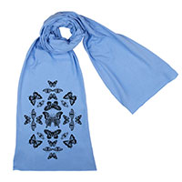Butterfly Effect Screen printed Cotton Scarf Butterfly Effect Screen printed Cotton Scarf