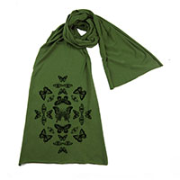 Butterfly Effect Screen printed Cotton Scarf Butterfly Effect Screen printed Cotton Scarf
