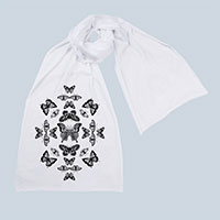 Butterfly Effect Screen printed Cotton Scarf Butterfly Effect Screen printed Cotton Scarf