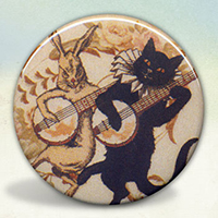 Cat and Rabbit Banjo Players