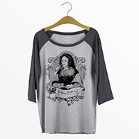 Catherine of Aragon Curvy Plus Size Raglan Baseball T-shirt Catherine of Aragon Curvy Plus Size Raglan Baseball T-shirt