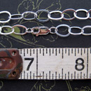 {No. 5} Sterling chain 6.1mm flat oval