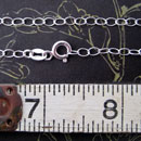 {No. 2} Sterling chain 2.7mm flat oval
