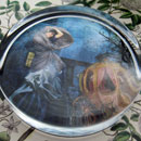 Cinderella Glass Round Paperweight