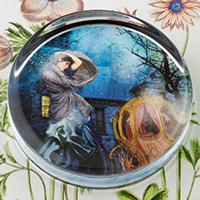 Cinderella Glass Round Paperweight Cinderella Glass Round Paperweight