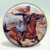 Cowgirl on Galloping Horse Cowgirl on Galloping Horse