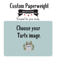A Custom Glass Round Paperweight A Custom Glass Round Paperweight