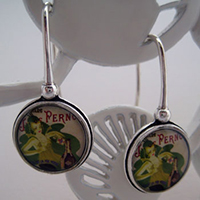 Absinthe Pernod Fairy Earrings