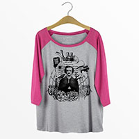 Edgar Allan Poe Curvy Plus Size Raglan Baseball T-shirt Edgar Allan Poe Curvy Plus Size Raglan Baseball T-shirt
