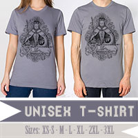 Queen Elizabeth I in Coronation Robes Men's Unisex T-shirt 50/50 and 100% Cotton Queen Elizabeth I in Coronation Robes Men's Unisex T-shirt 50/50 and 100% Cotton