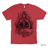 Queen Elizabeth I in Coronation Robes Men's Unisex T-shirt 50/50 and 100% Cotton Queen Elizabeth I in Coronation Robes Men's Unisex T-shirt 50/50 and 100% Cotton