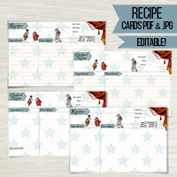 Flea Circus cocktail and recipe cards Flea Circus cocktail and recipe cards