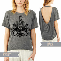 Frida Viva La Vida Alternative pony open back t-shirt Frida Viva La Vida Alternative pony open back t-shirt