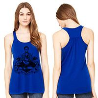 Frida Viva La Vida Lightweight Flowy Racerback Tank Frida Viva La Vida Lightweight Flowy Racerback Tank