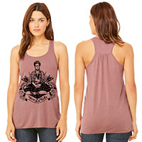 Frida Viva La Vida Lightweight Flowy Racerback Tank Frida Viva La Vida Lightweight Flowy Racerback Tank
