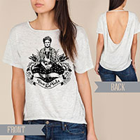 Frida Viva La Vida Alternative pony open back t-shirt Frida Viva La Vida Alternative pony open back t-shirt