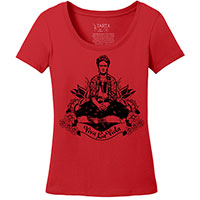 Frida Viva La Vida Perfect Weight Scoop Tee S-4XL Frida Viva La Vida Perfect Weight Scoop Tee S-4XL