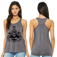 Frida Viva La Vida Lightweight Flowy Racerback Tank Frida Viva La Vida Lightweight Flowy Racerback Tank
