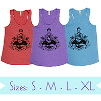 Frida Viva La Vita Eco Jersey Racerback Tank Frida Viva La Vita Eco Jersey Racerback Tank