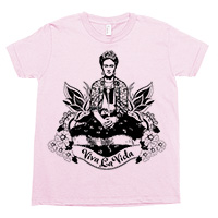 Frida Viva La Vida Kids Tee Shirt Size 2-12 Frida Viva La Vida Kids Tee Shirt Size 2-12