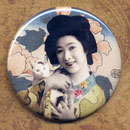Geisha with Kitty Cat