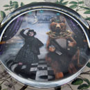 Aila Rose and Tearlach's Interlude Glass Round Paperweight