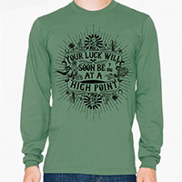 Good Fortune and Luck Men's or Unisex Organic Long Sleeve T-shirt Good Fortune and Luck Men's or Unisex Organic Long Sleeve T-shirt