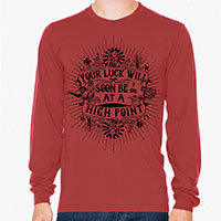 Good Fortune and Luck Men's or Unisex Organic Long Sleeve T-shirt Good Fortune and Luck Men's or Unisex Organic Long Sleeve T-shirt