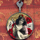 Gypsy Girl with Mandolin