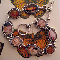 Gustav Klimt Collage Bracelet