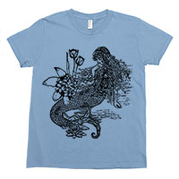Mermaid La Luxure Kids Tee Shirt Size 2-12 Mermaid La Luxure Kids Tee Shirt Size 2-12