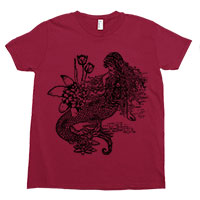 Mermaid La Luxure Kids Tee Shirt Size 2-12 Mermaid La Luxure Kids Tee Shirt Size 2-12