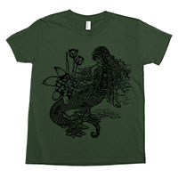 Mermaid La Luxure Kids Tee Shirt Size 2-12 Mermaid La Luxure Kids Tee Shirt Size 2-12