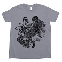 Mermaid La Luxure Kids Tee Shirt Size 2-12 Mermaid La Luxure Kids Tee Shirt Size 2-12
