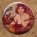 Mucha Woman with Bird