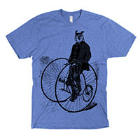 Gentleman Owl on a Bicycle Men's or Unisex T-shirt Gentleman Owl on a Bicycle Men's or Unisex T-shirt