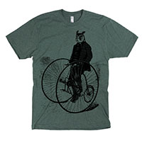 Gentleman Owl on a Bicycle Men's or Unisex T-shirt Gentleman Owl on a Bicycle Men's or Unisex T-shirt