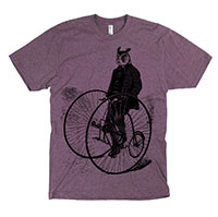 Gentleman Owl on a Bicycle Men's or Unisex T-shirt Gentleman Owl on a Bicycle Men's or Unisex T-shirt