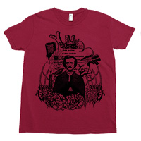 Edgar Allan Poe Kids Tee Shirt Size 2-12 Edgar Allan Poe Kids Tee Shirt Size 2-12