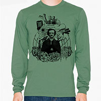 Edgar Allan Poe Men's or Unisex Organic Long Sleeve T-shirt Edgar Allan Poe Men's or Unisex Organic Long Sleeve T-shirt