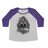 Queen Elizabeth I Curvy Plus Size Raglan Baseball T-shirt Queen Elizabeth I Curvy Plus Size Raglan Baseball T-shirt